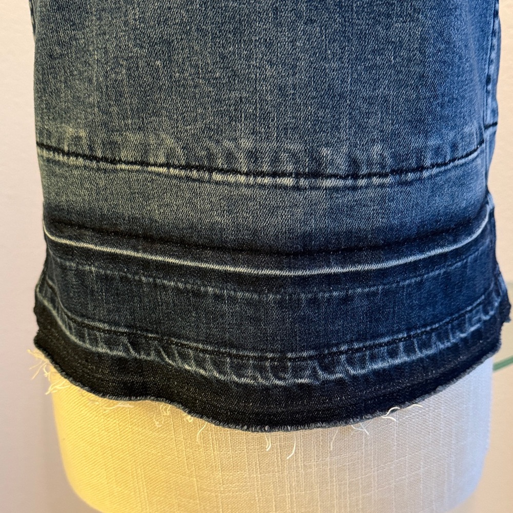 Theory Dark Indigo Denim Tank Top - Picture 2 of 9